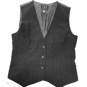 Grey striped vest